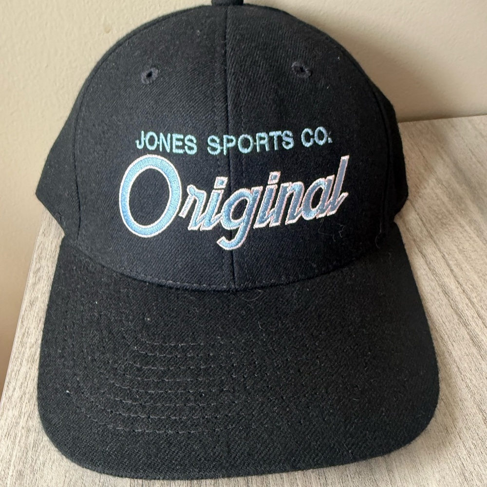 Jones Sports Co. Original Embroidered Black Baseball Cap